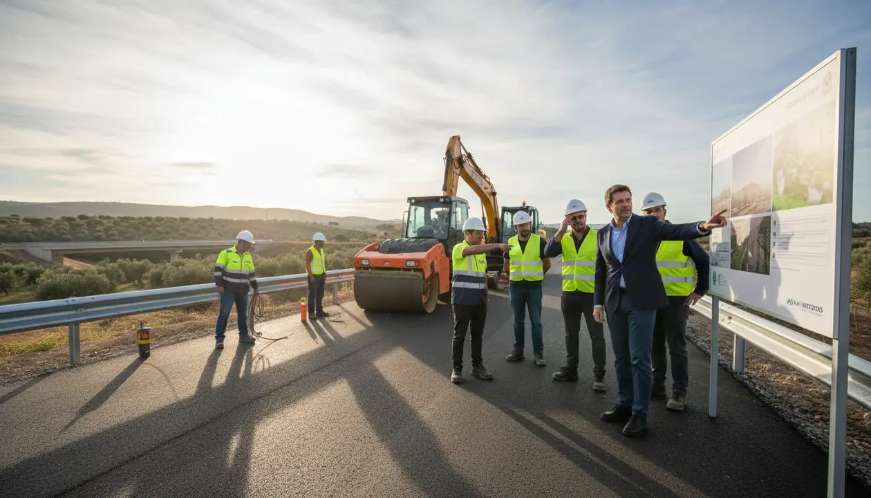  C&aacute;diz impulsa obras de seguridad vial en las carreteras A-384 y A-2231 con 2,8 millones - Imagen generada por IA 