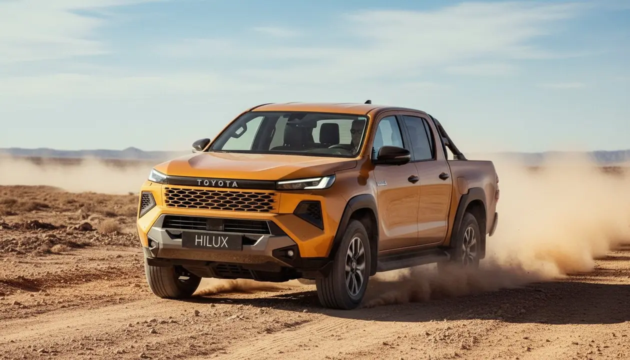  Toyota Hilux frente al Land Cruiser: diferencia de precio de 21.500 euros en Espa&ntilde;a - Imagen generada por IA 