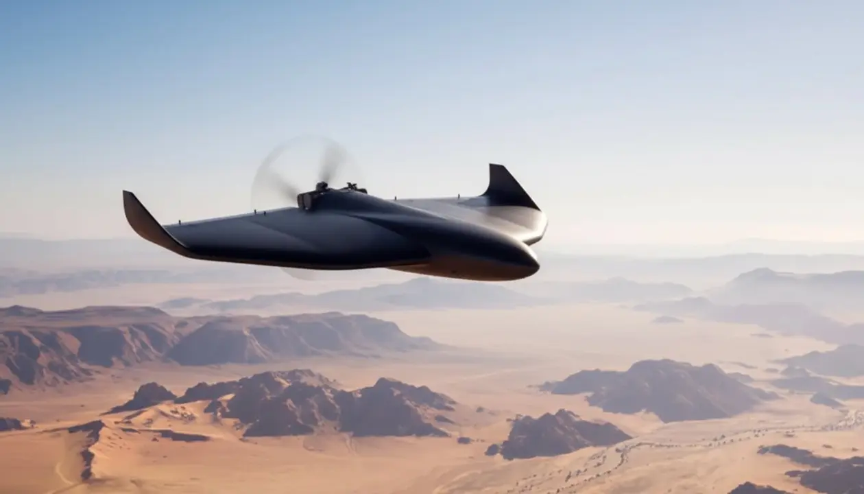  Dron IRIFI de 2.000 kil&oacute;metros desarrollado por Francia y Marruecos para ataques aut&oacute;nomos - Imagen generada por IA 