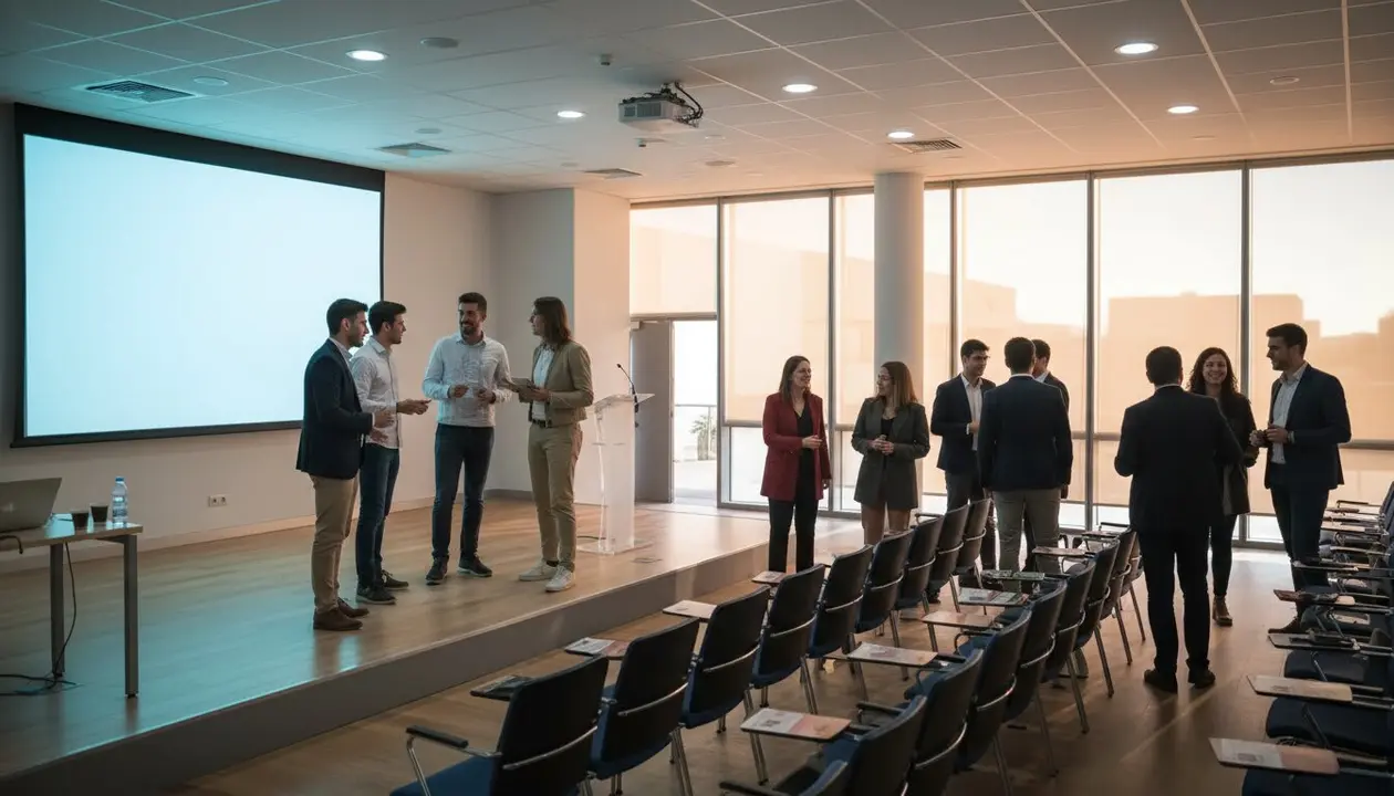 Estudiantes de la Universidad de M&aacute;laga compiten en el reto digital L&iacute;deres Digitales Universitarios 2026 &mdash; Imagen generada por IA