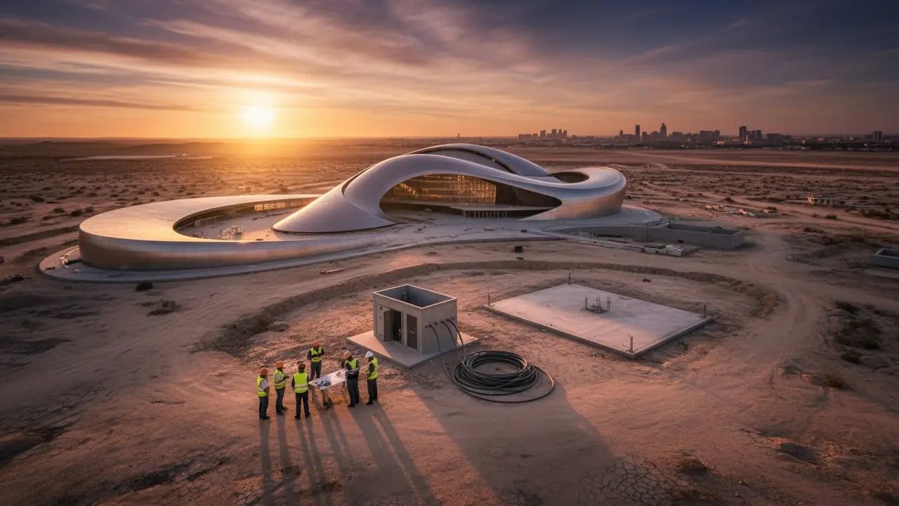  Auditorio de M&aacute;laga, pendiente de los 10 MW de potencia el&eacute;ctrica solicitados - Imagen generada por IA 