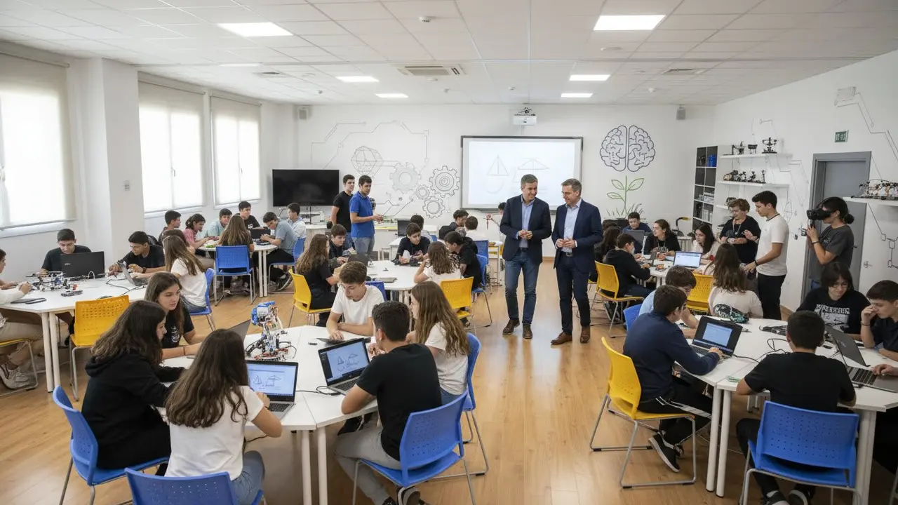  Inauguraci&oacute;n del Aula Innovaprende de Safa San Luis en El Puerto para 200 alumnos al a&ntilde;o - Imagen generada por IA 