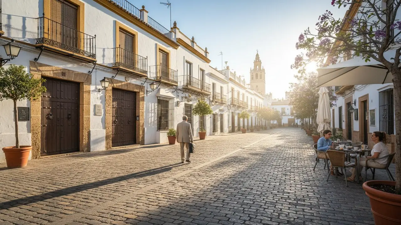  Jerez reduce un 87,9% las nuevas viviendas tur&iacute;sticas tras las restricciones municipales - Imagen generada por IA 