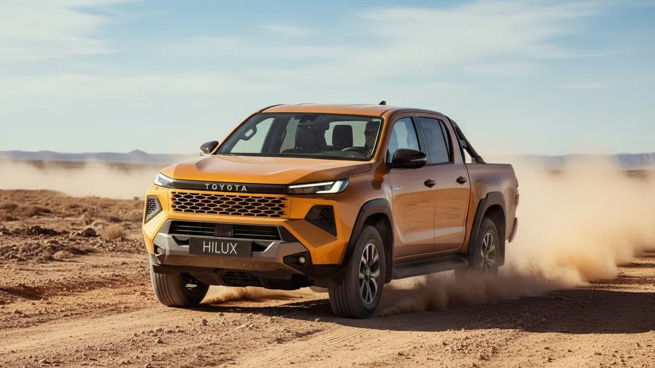  Toyota Hilux frente al Land Cruiser: diferencia de precio de 21.500 euros en Espa&ntilde;a - Imagen generada por IA 