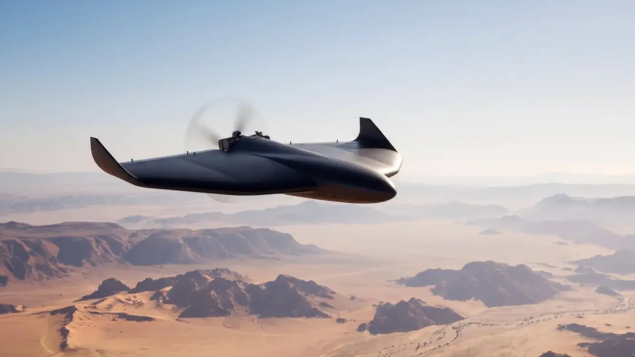  Dron IRIFI de 2.000 kil&oacute;metros desarrollado por Francia y Marruecos para ataques aut&oacute;nomos - Imagen generada por IA 