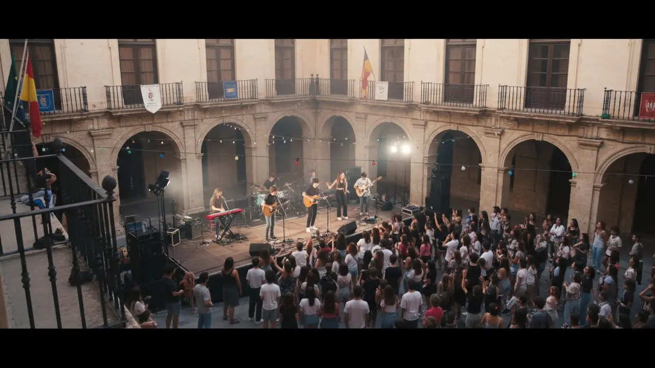  Noches en Cajasol regresa a C&aacute;diz con cinco conciertos de j&oacute;venes artistas en directo - Imagen generada por IA 