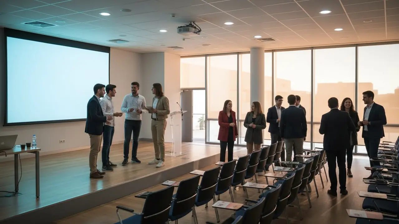 Estudiantes de la Universidad de M&aacute;laga compiten en el reto digital L&iacute;deres Digitales Universitarios 2026 &mdash; Imagen generada por IA