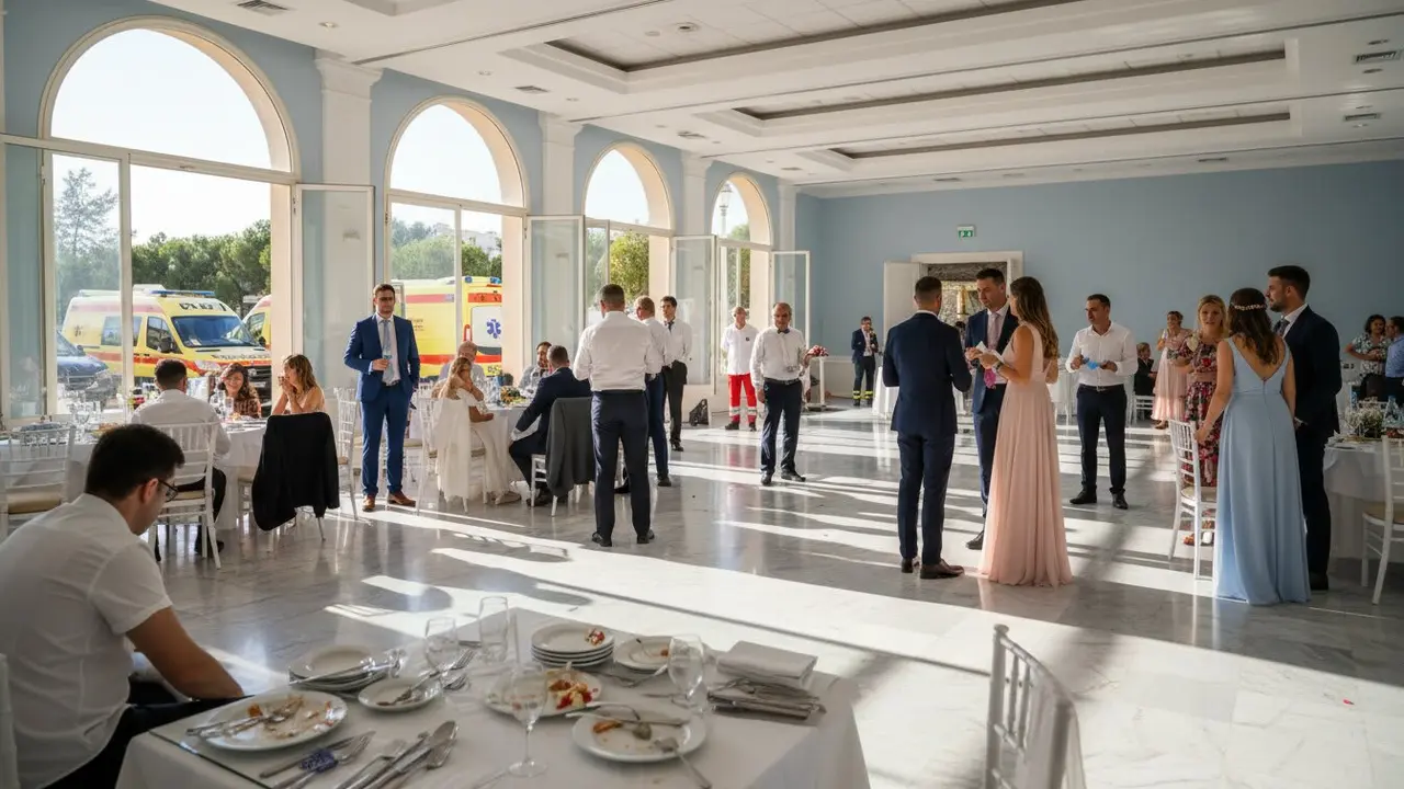 Posible intoxicaci&oacute;n alimentaria tras una boda en Benalm&aacute;dena afecta a m&aacute;s de 40 personas - Imagen generada por IA 