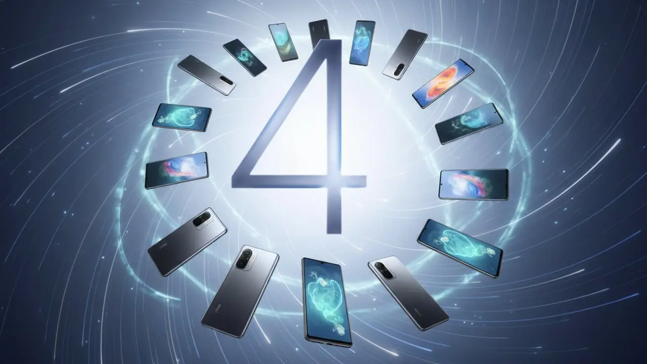  HyperOS 4 libera un 27,2% m&aacute;s de memoria en m&oacute;viles Xiaomi y REDMI - Imagen generada por IA 